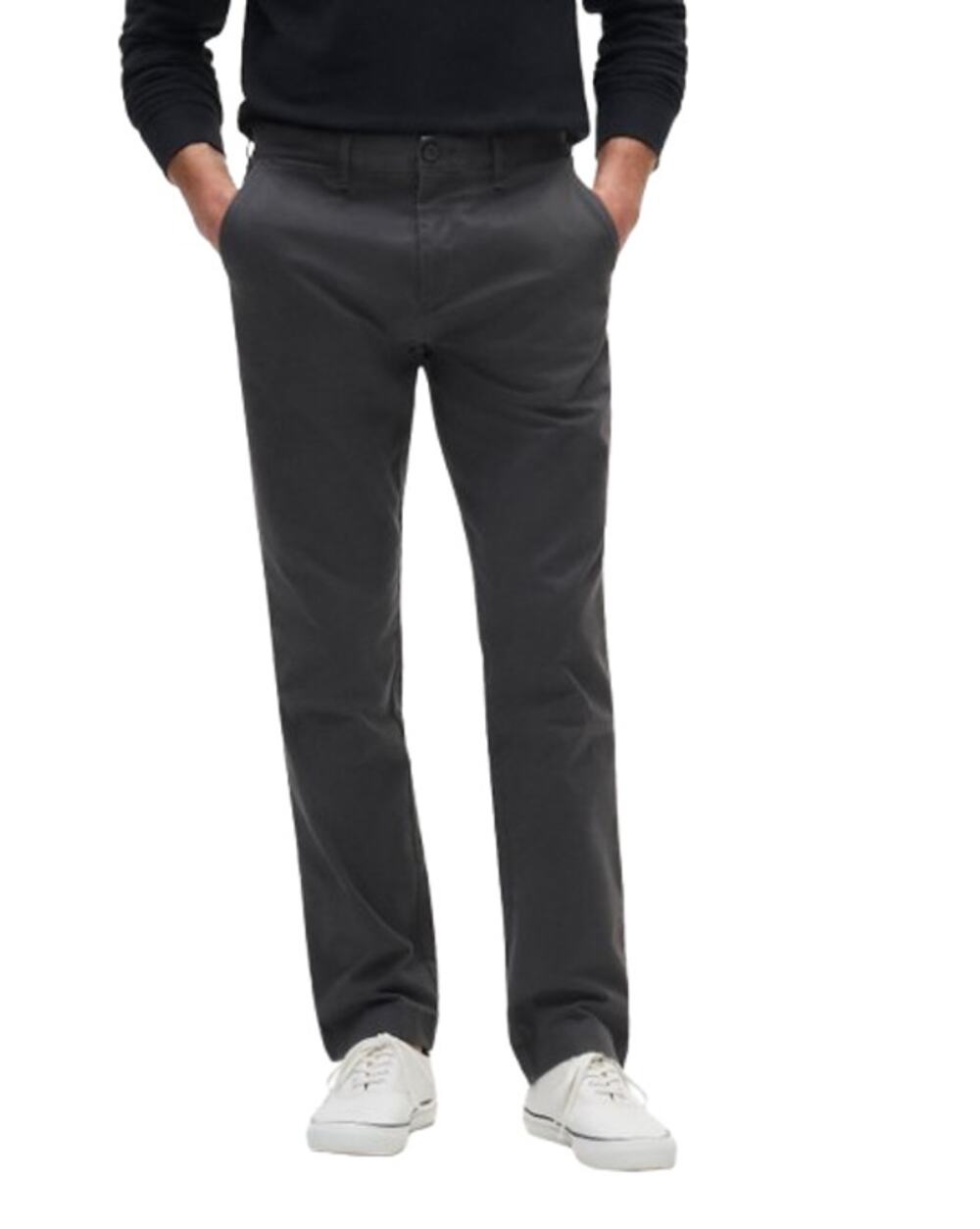 J.CREW Mens 770 Straight-fit Chino Pants 32x30 Onyx Grey Stretch AR886 NWT